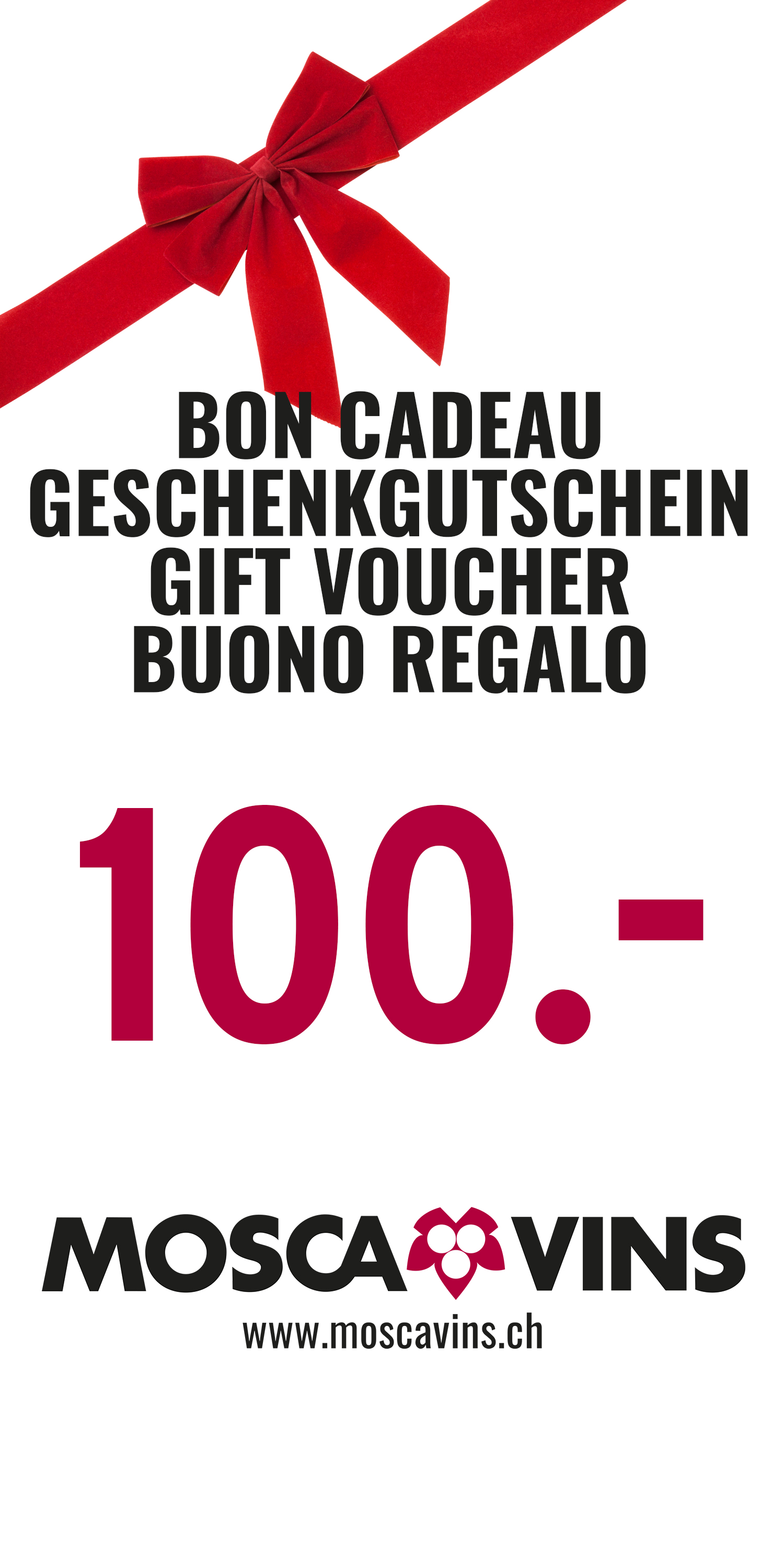 Bon cadeau 100 CHF