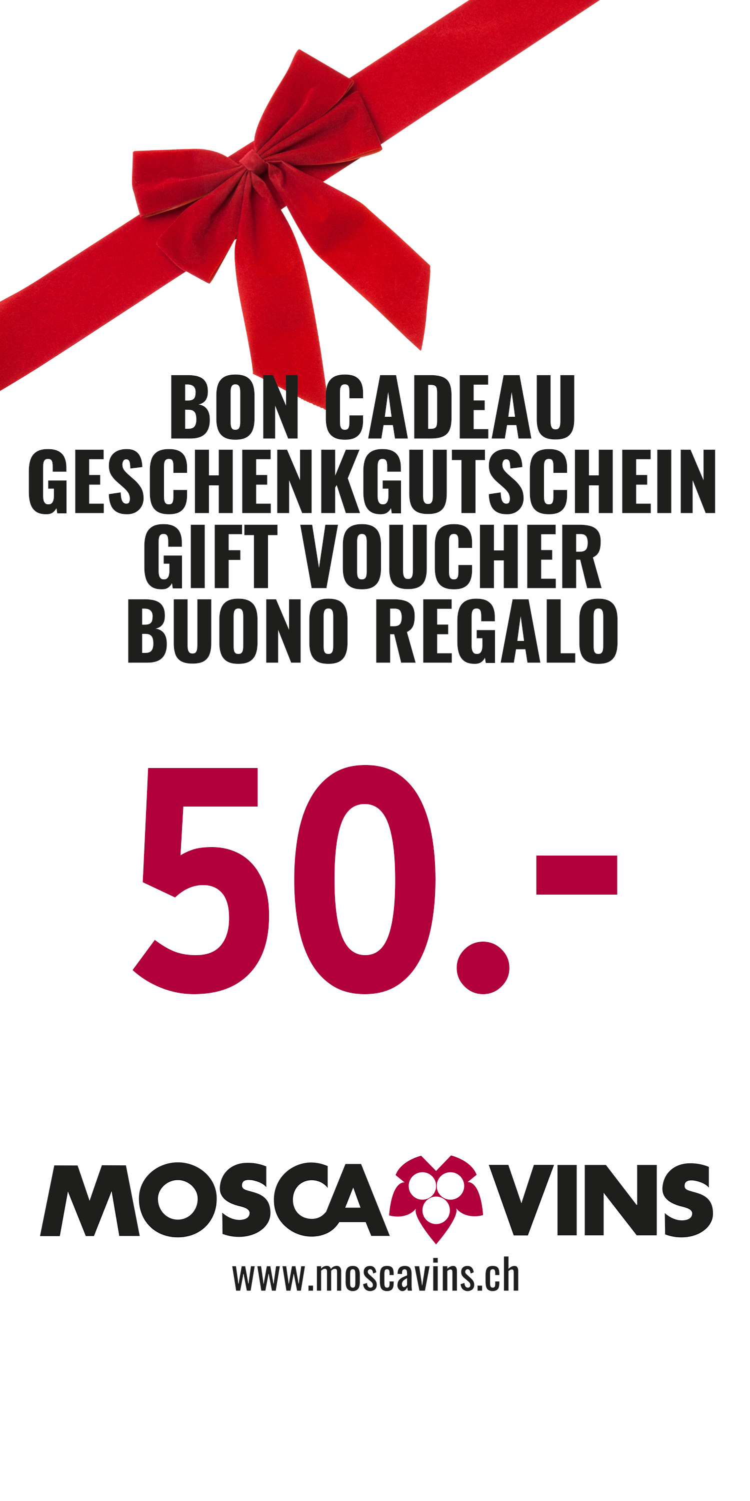 Bon cadeau 50 CHF