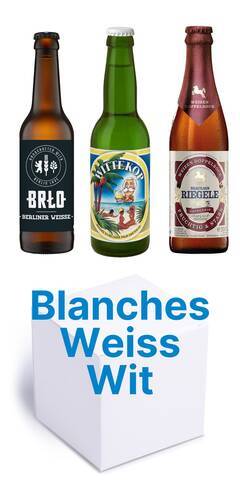 Pack découverte - 12 bières blanches