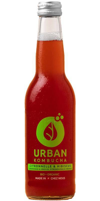 Urban Kombucha Citronnelle-Hibiscus