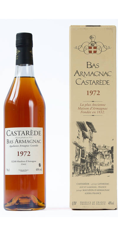 Armagnac Castarede 1972 * avec étui et avec cire