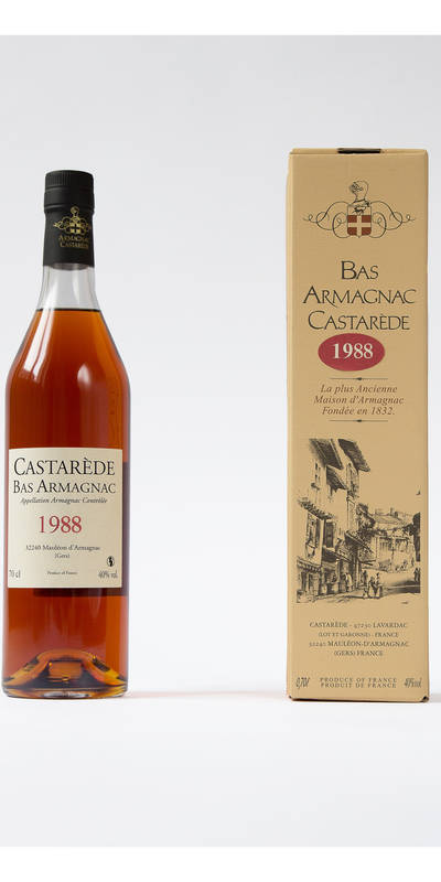 Armagnac Castarede 1988 * avec étui et avec cire