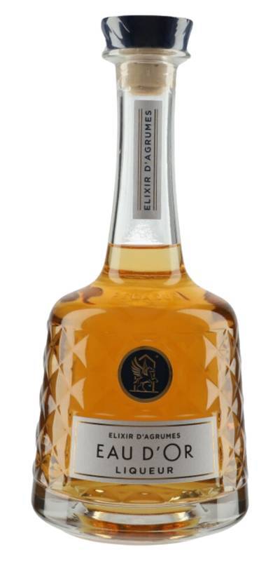 Liqueur Eau d'Or Elixir d'agrumes Distillerie Pegasus