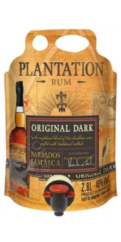 Plantation Original Dark Jamaica Barbados Rum Ecopouch